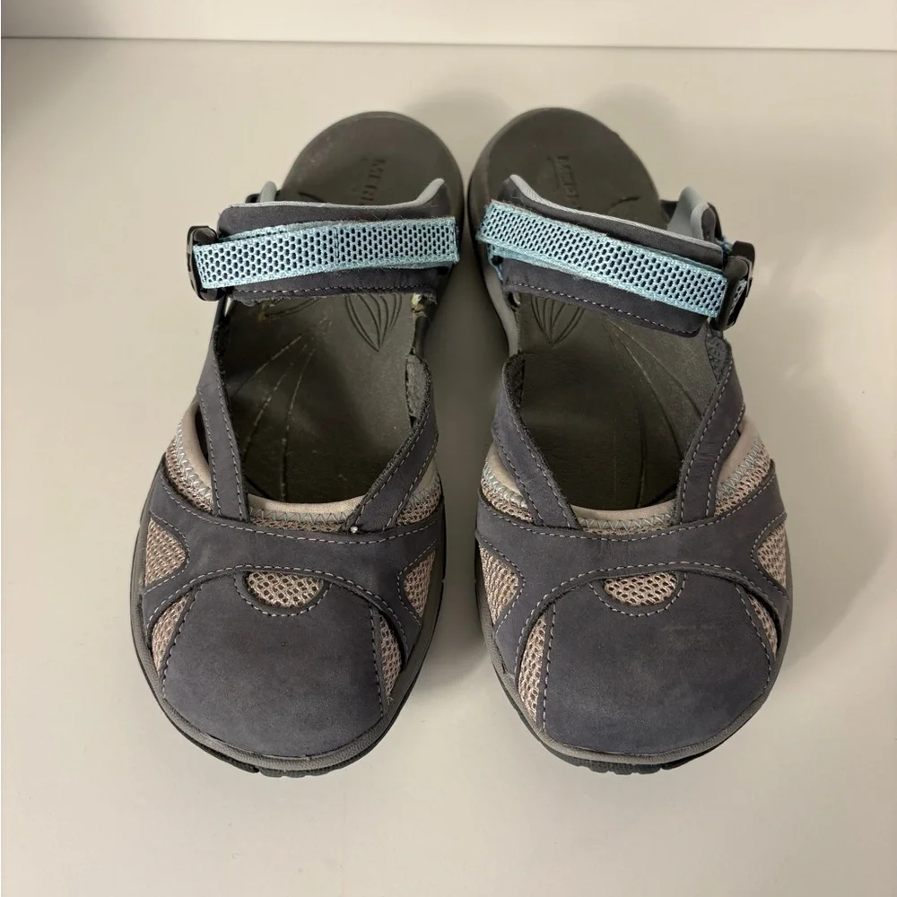 Merrell Grey Women's Athletic Hiking Sandal Shoe Mary Jane Outdoors - Picture 2 of 9
